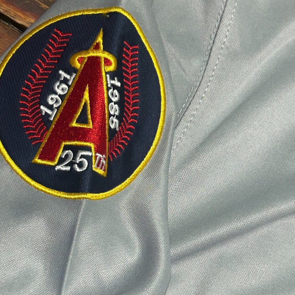 1980s ANAHEIM ANGELS REGGIE JACKSON Men's JERSEY Sz M,L,XL,2X by Mitchell & Ness - Picture 5 of 9
